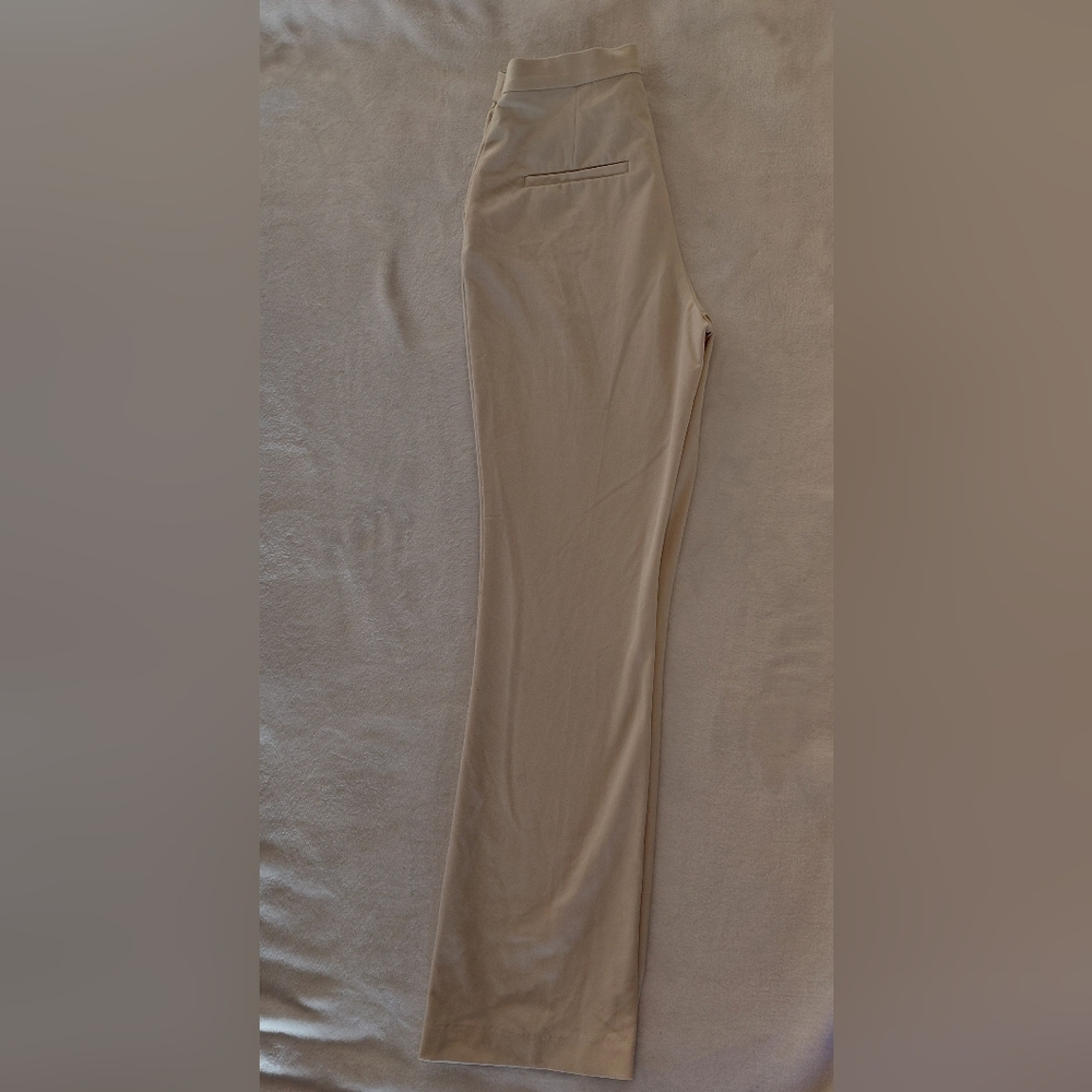 Tan High-Waisted Pants